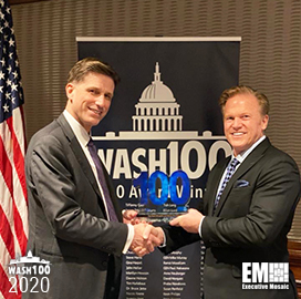 DoD CIO Dana Deasy Receives Second Consecutive Wash100 Award From Jim Garrettson, CEO of Executive Mosaic