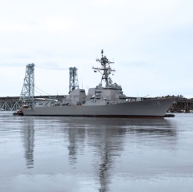 Future USS Daniel Inouye Destroyer Clears Navy Acceptance Trials; Capt. Seth Miller Quoted