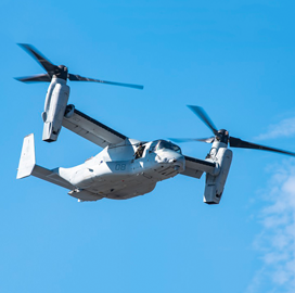 V-22 Tiltrotor Program Office Eyes Survivability, Medium-Lift Capability Updates; Col. Matthew Kelly Quoted