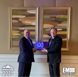 Intelligence & Space President Roy Azevedo Receives 2021 Wash100 Award From Executive Mosaic CEO Jim Garrettson for Leading Development of Space & Military Tech Capabilities
