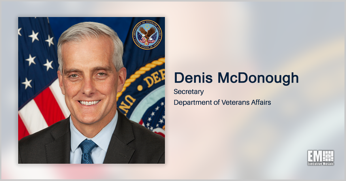 VA Unveils Cybersecurity Strategy; Secretary Denis McDonough Quoted