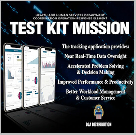 DLA Develops Dashboard App to Track COVID-19 Test Kit Deliveries