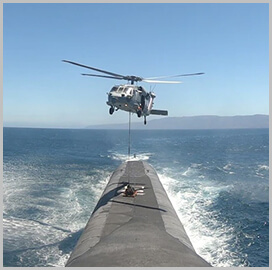 Ohio-Class Submarines Demo Vertical Replenishment Activities With Military Aircraft