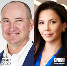 CEOs Dan Jablonsky of Maxar & Mile Corrigan of Noblis Coronated with 2023 Wash100 Award