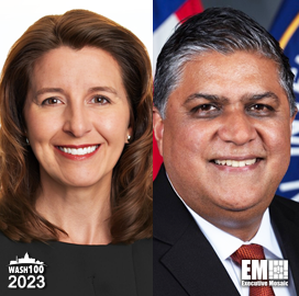 Executive Mosaic Celebrates Northrop Grumman’s Kathy Warden & CIA’s Nand Mulchandani in 2023 Wash100 Profiles