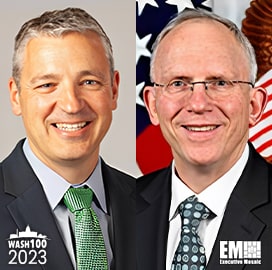 KBR’s Byron Bright & DOD’s Nickolas Guertin Recognized for 2023 Wash100 Achievements