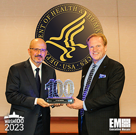 HHS CIO Karl Mathias Receives 2023 Wash100 Award From Jim Garrettson
