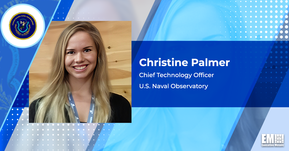 Data Science Specialist Christine Palmer Joins US Naval Observatory as CTO