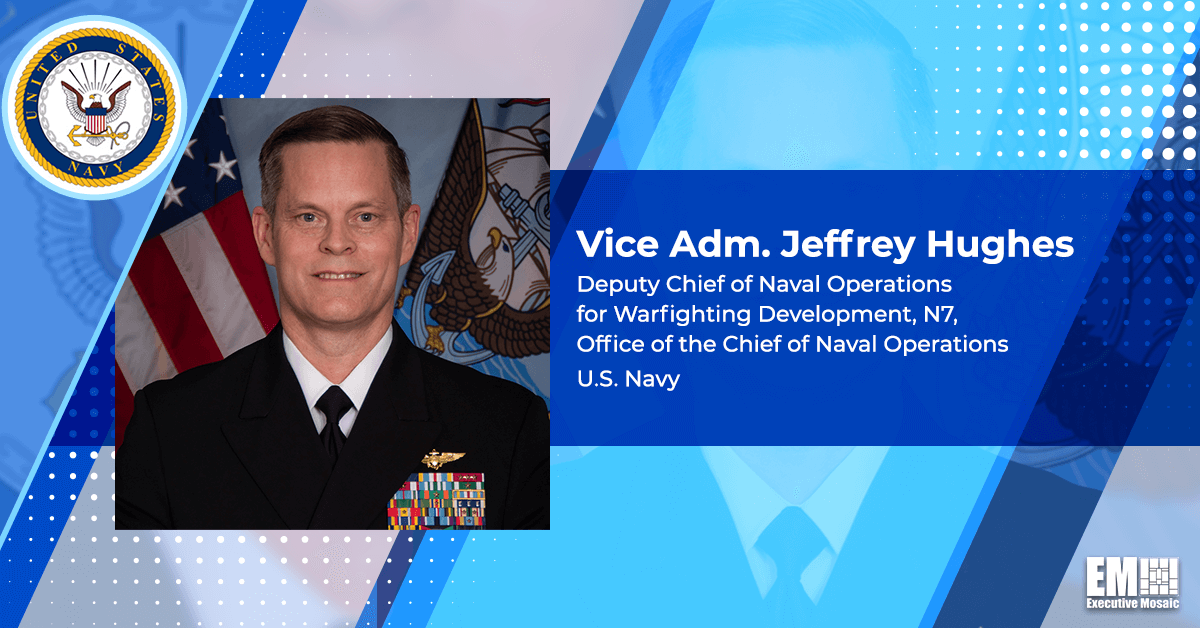 Vice Adm. Jeffrey Hughes Nominated as Deputy Chief of Staff for Capability Development