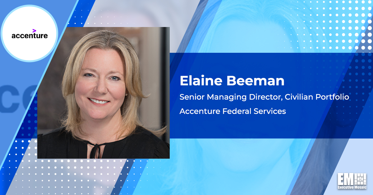 Accenture Federal Services Lands Spot on $2.6B IRS BPA for Systems Modernization; Elaine Beeman Quoted