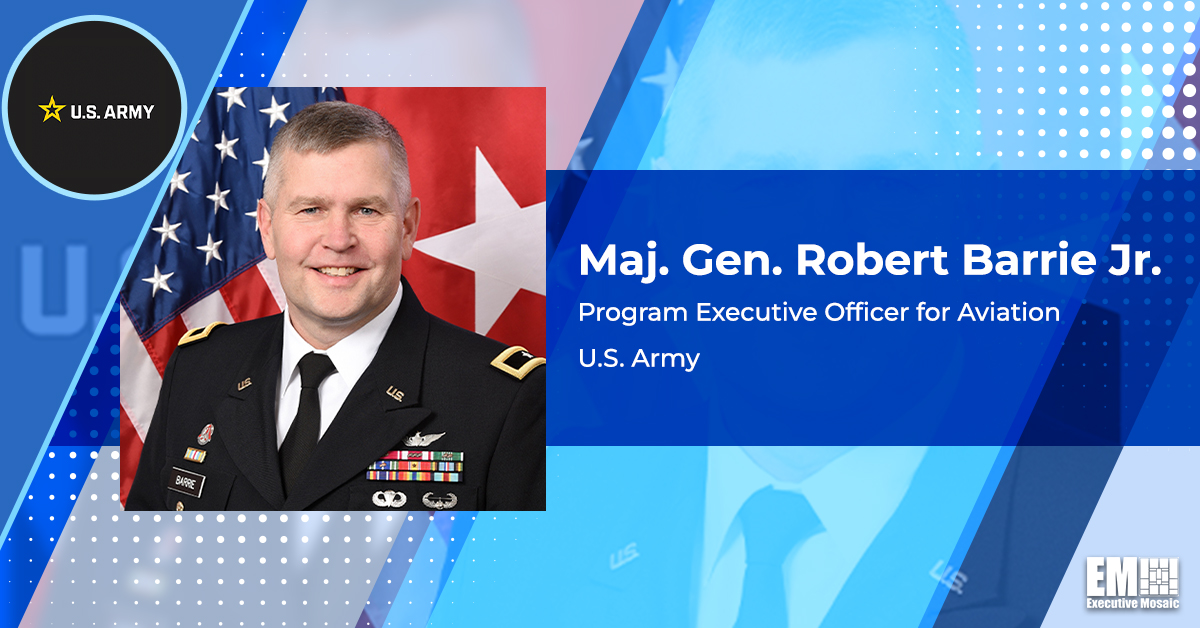 Army Maj. Gen. Robert Barrie Jr. Appointed Deputy for Acquisition, Systems Management