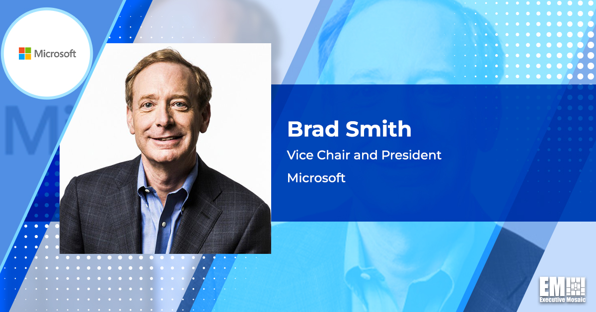 Microsoft’s Brad Smith on 5-Point Blueprint for Public Governance of AI