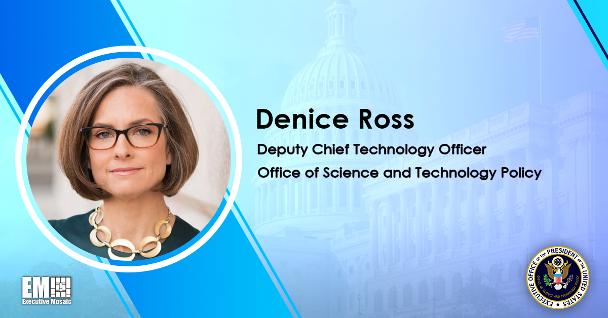OSTP Names Former Chief Data Scientist Denice Ross Deputy CTO