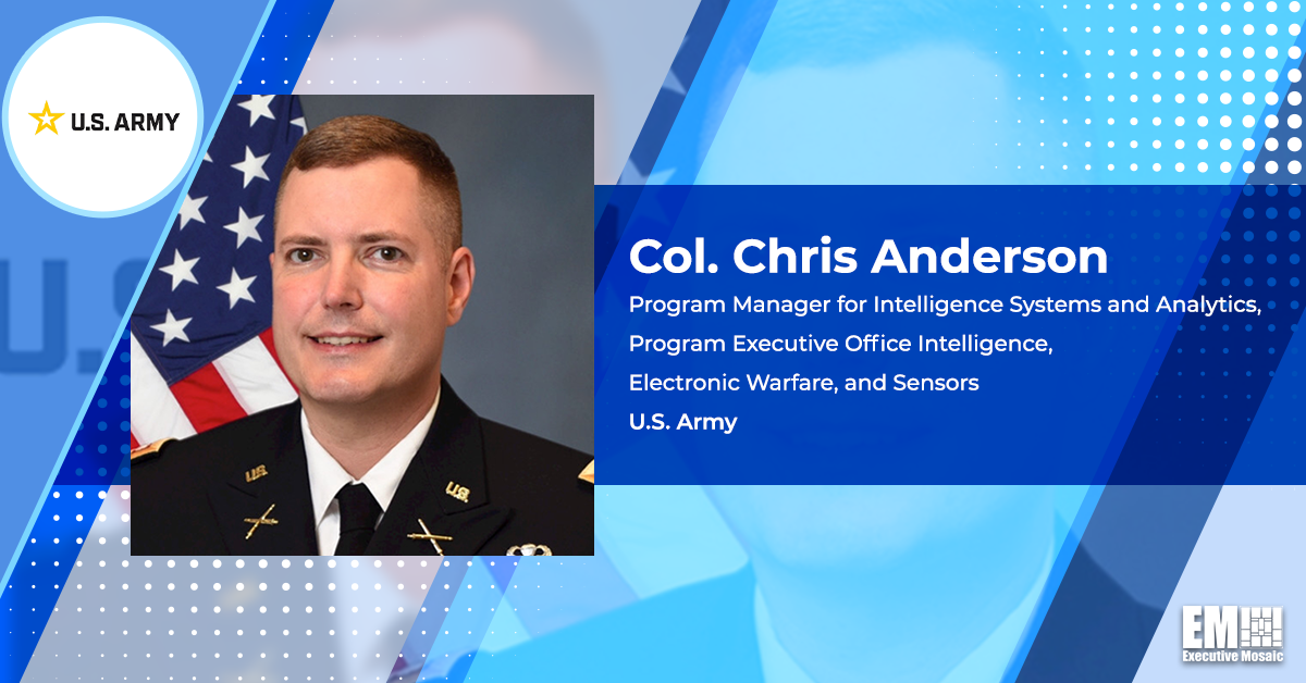Col. Chris Anderson on Project Linchpin’s Role as Army’s AI Pipeline