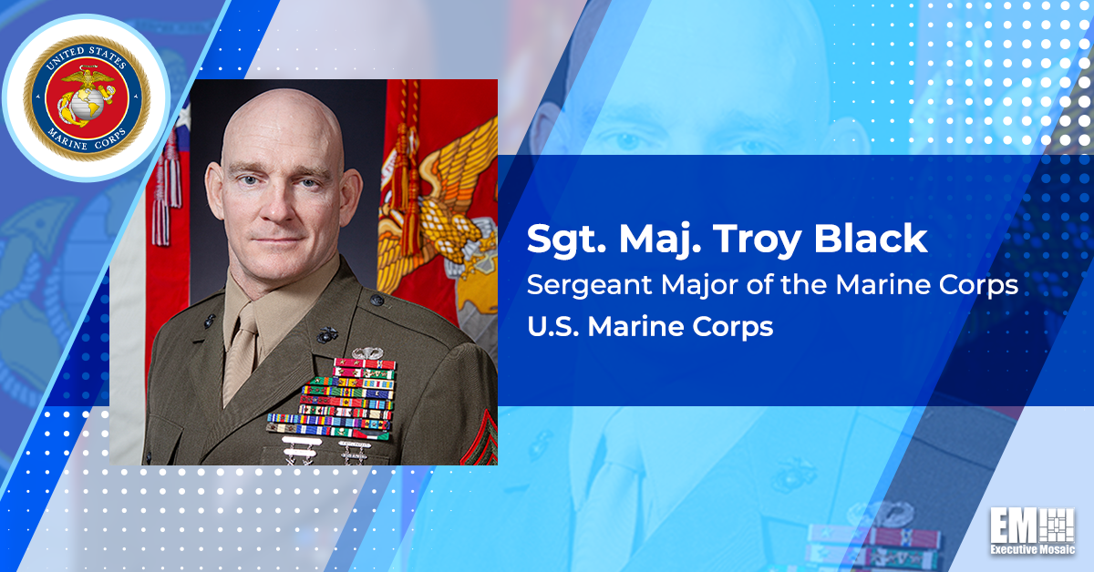 Marine Corps Sgt. Maj. Troy Black Named Senior Enlisted Advisor to Joint Staff Chair