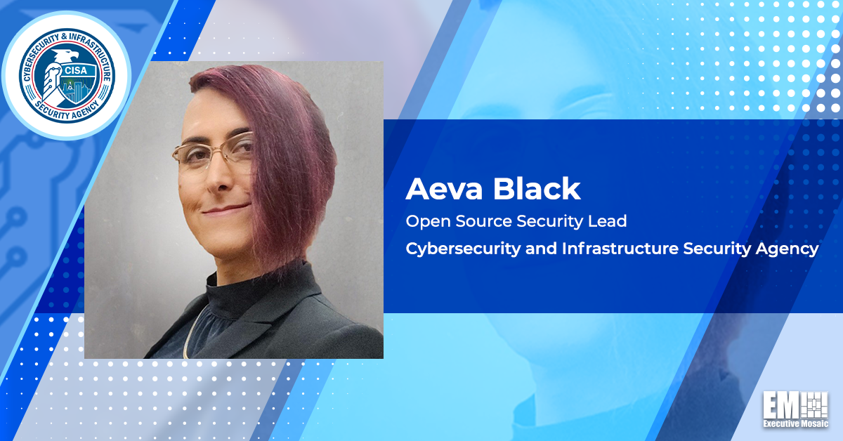 Aeva Black Joins CISA as Open Source Security Lead