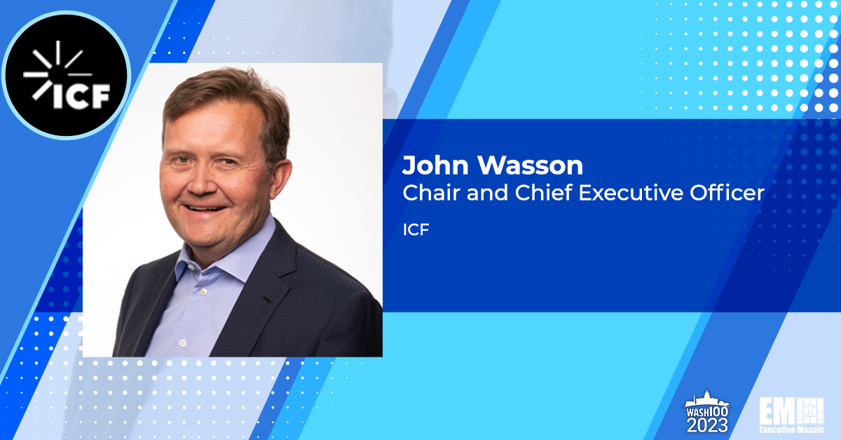 ICF Widens Energy Grid Modernization Support Offerings With CMY Solutions Acquisition; John Wasson Quoted