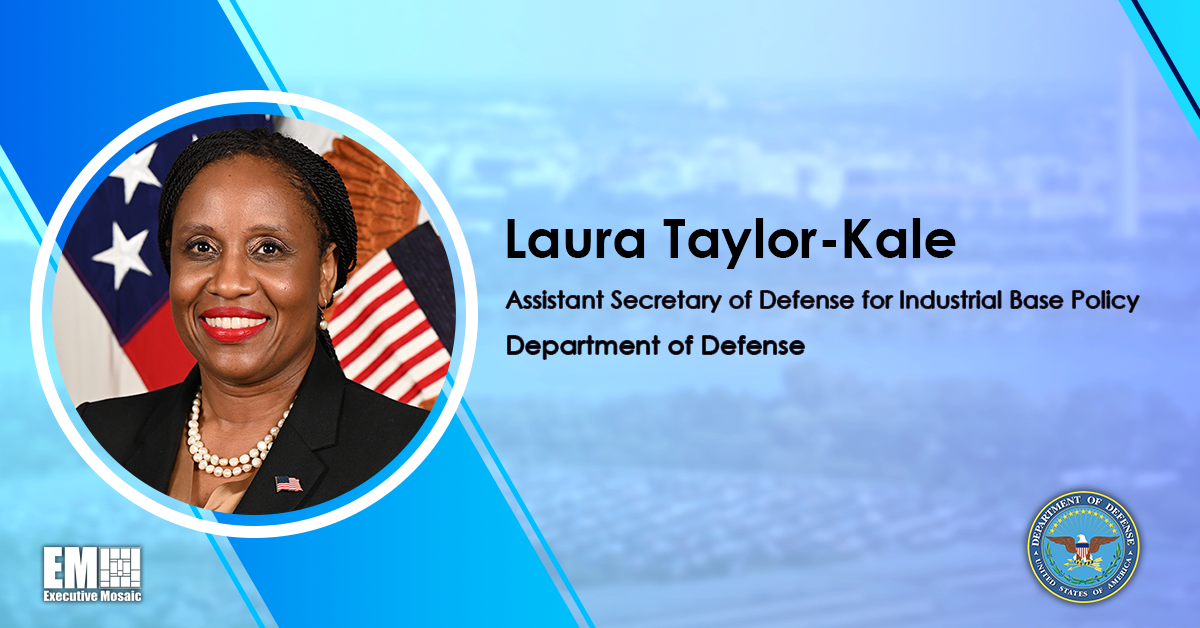 DOD Teams With Selmet to Bolster Turbine Engine Supply Chain; Laura Taylor-Kale Quoted