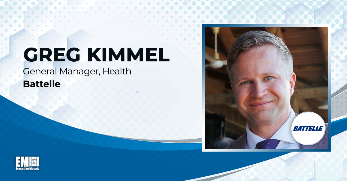 Battelle to Conduct Health Analysis for Navy & Marine Corps Under $107M Task Order; Greg Kimmel Quoted