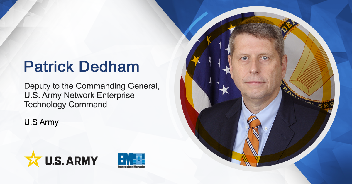 Patrick Dedham on NETCOM’s Efforts to Help Army Advance Zero Trust Adoption