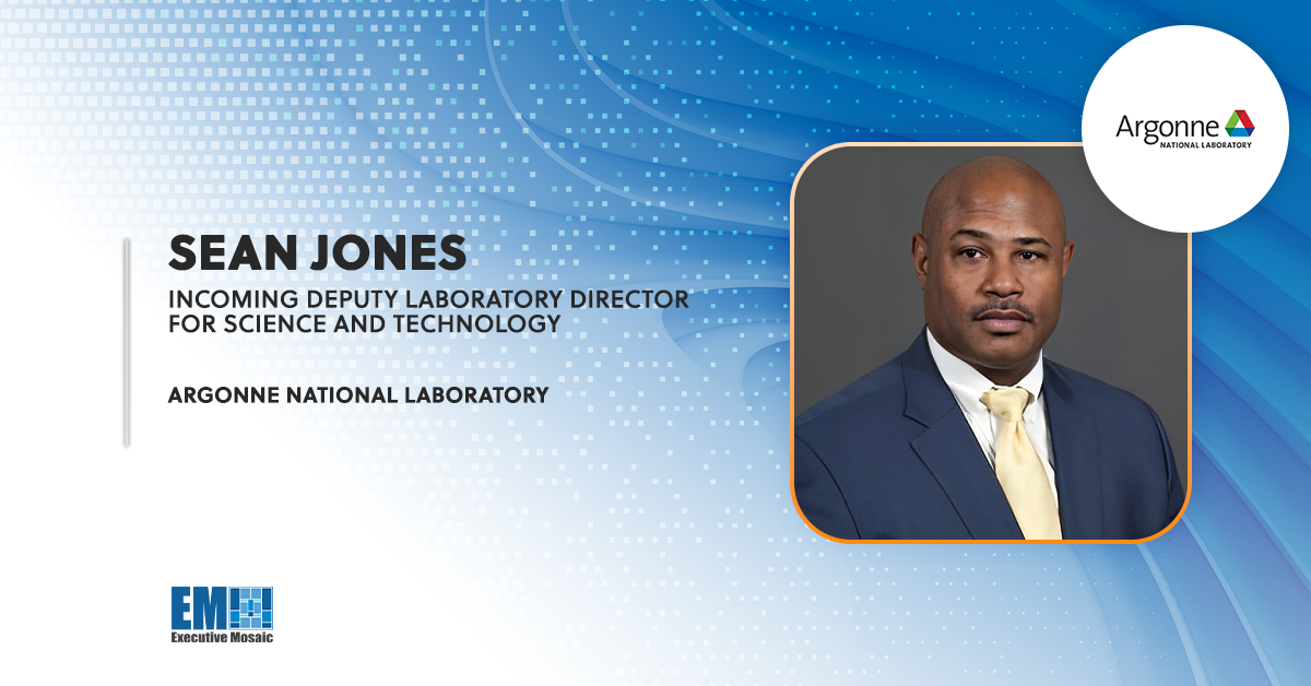 NSF Official Sean Jones Named Argonne Deputy Laboratory Director for Science & Technology