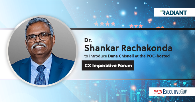 Dr. Shankar Rachakonda to Introduce Dana Chisnell at the POC-hosted CX Imperative Forum