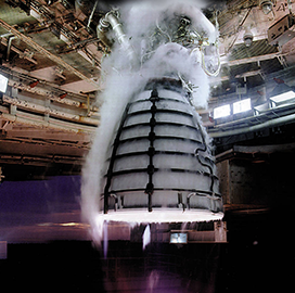 NASA Conducts 10th Hot-Fire Test of SLS RS-25 Engines