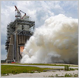 NASA Begins Final Testing Phase of Updated Aerojet Rocket Engines for SLS