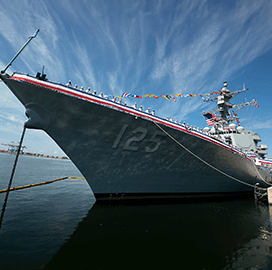 Navy Commissions USS Jack H Lucas Guided-Missile Destroyer Into Active Service