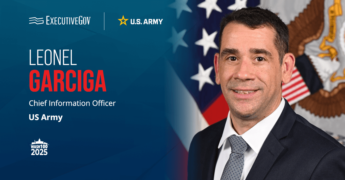 Headshot of Leonel Garciga, chief information officer at the U.S. Army