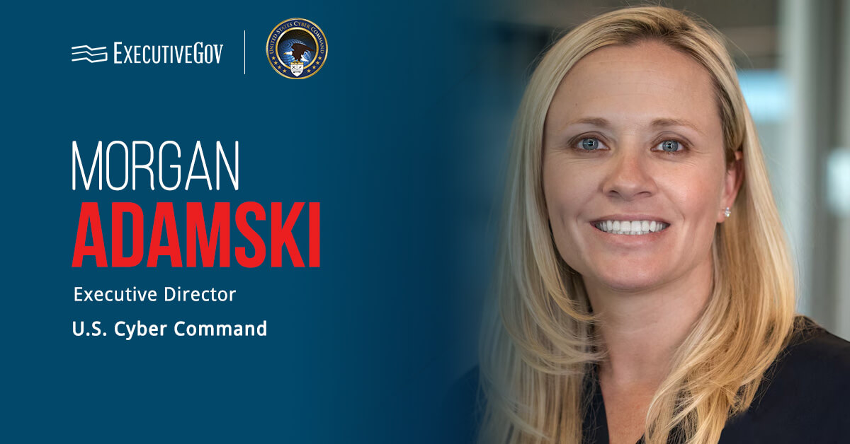 Morgan Adamski has announced her departure from U.S. Cyber Command