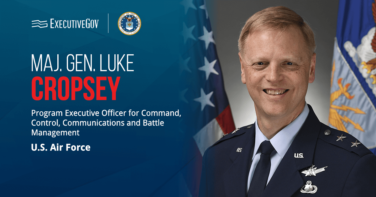 C3BM PEO Luke Cropsey. The DAF PEO C3BM unveiled three new strategic anchors to strengthen the DAF BATTLE NETWORK.