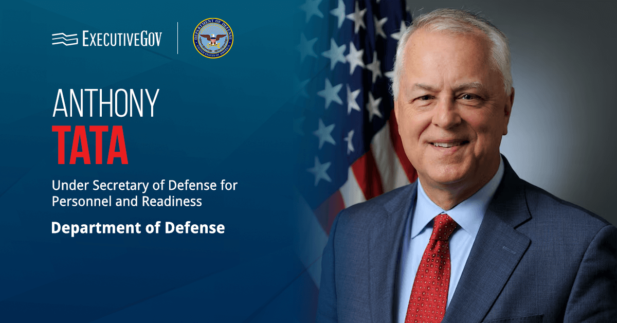 Retired Army Brig. Gen. Anthony Tata. Tata will serve as under secretary of defense for personnel and readiness