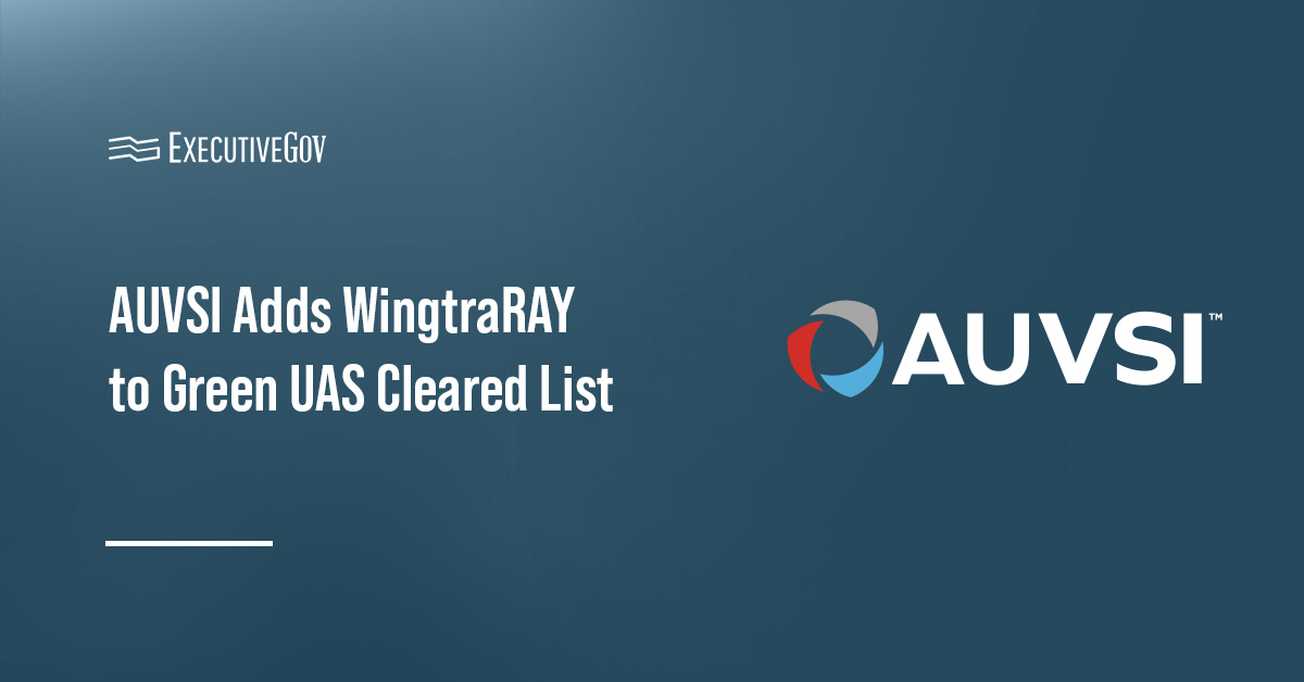 The WingtraRAY has been added to the the AUVSI's Green UAS Cleared List.