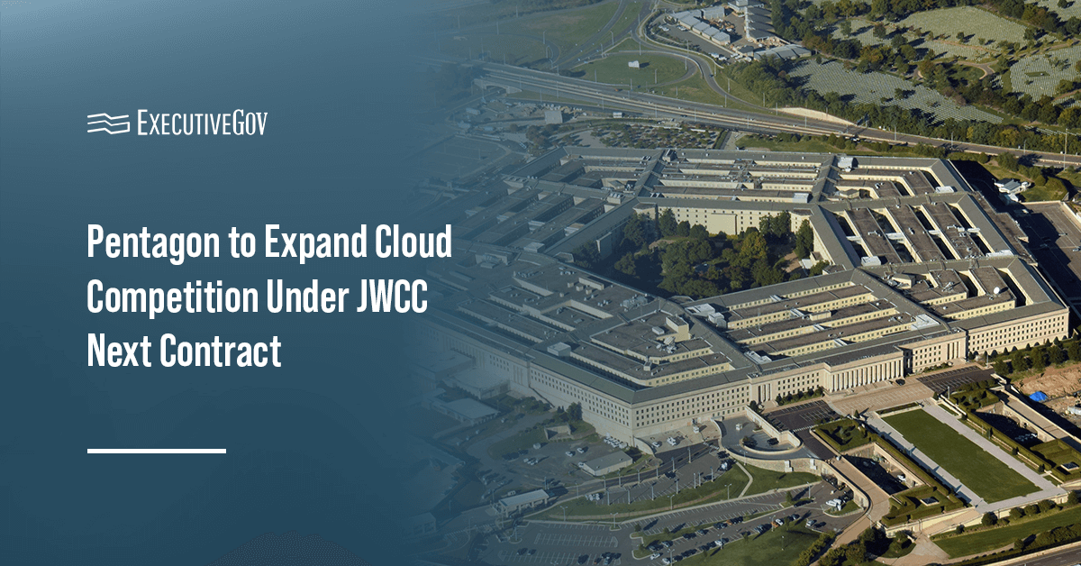 Pentagon building. DOD CIO Katie Arrington unveiled plans for the JWCC Next contract.