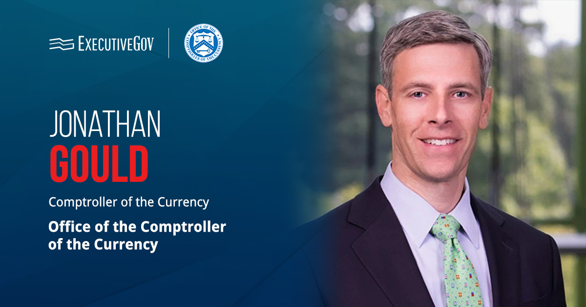 Jonathan Gould received Senate confirmation for the comptroller of the currency role