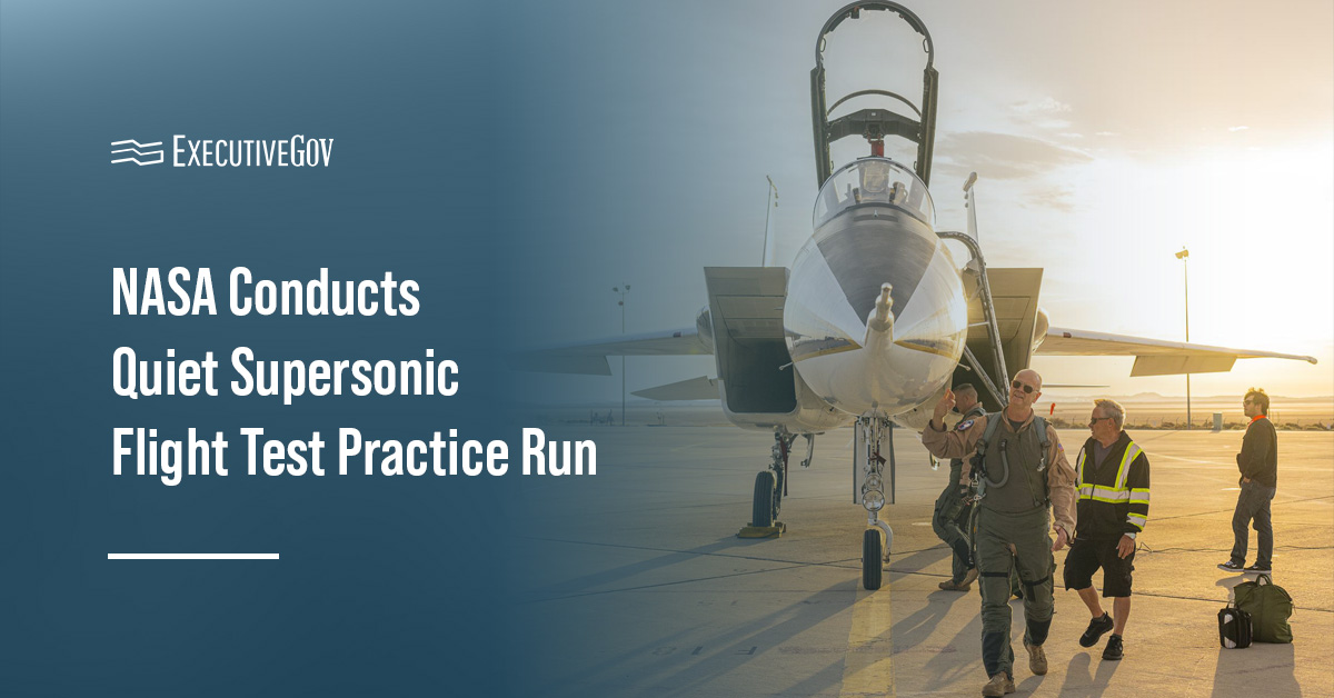 F-15B research aircraft. NASA performed a dry run to prepare for the X-59 flight tests.