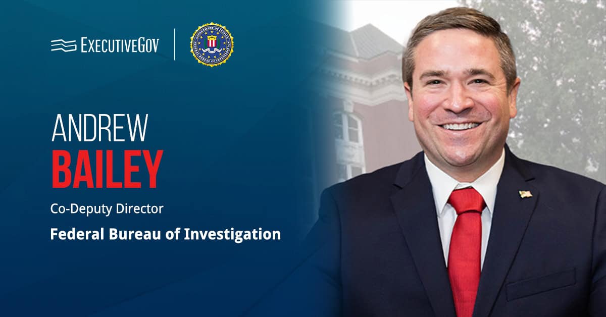 Missouri Attorney General Andrew Bailey. Bailey has stepped down to become the FBI's co-deputy director.