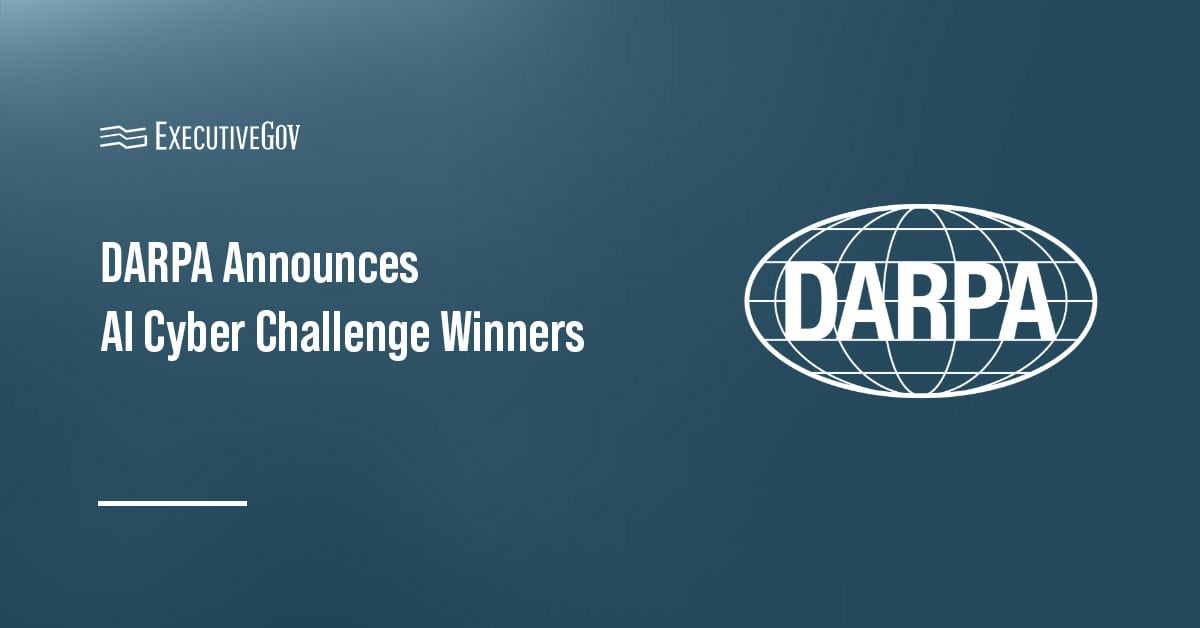 Defense Advanced Research Projects Agency logo. DARPA unveils AI Cyber Challenge winners.