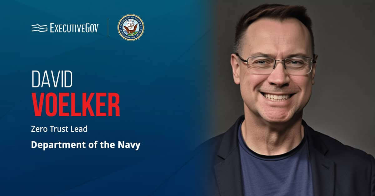David Voelker, zero trust lead at the Department of the Navy. Voelker discussed AI's potential benefits for zero trust.