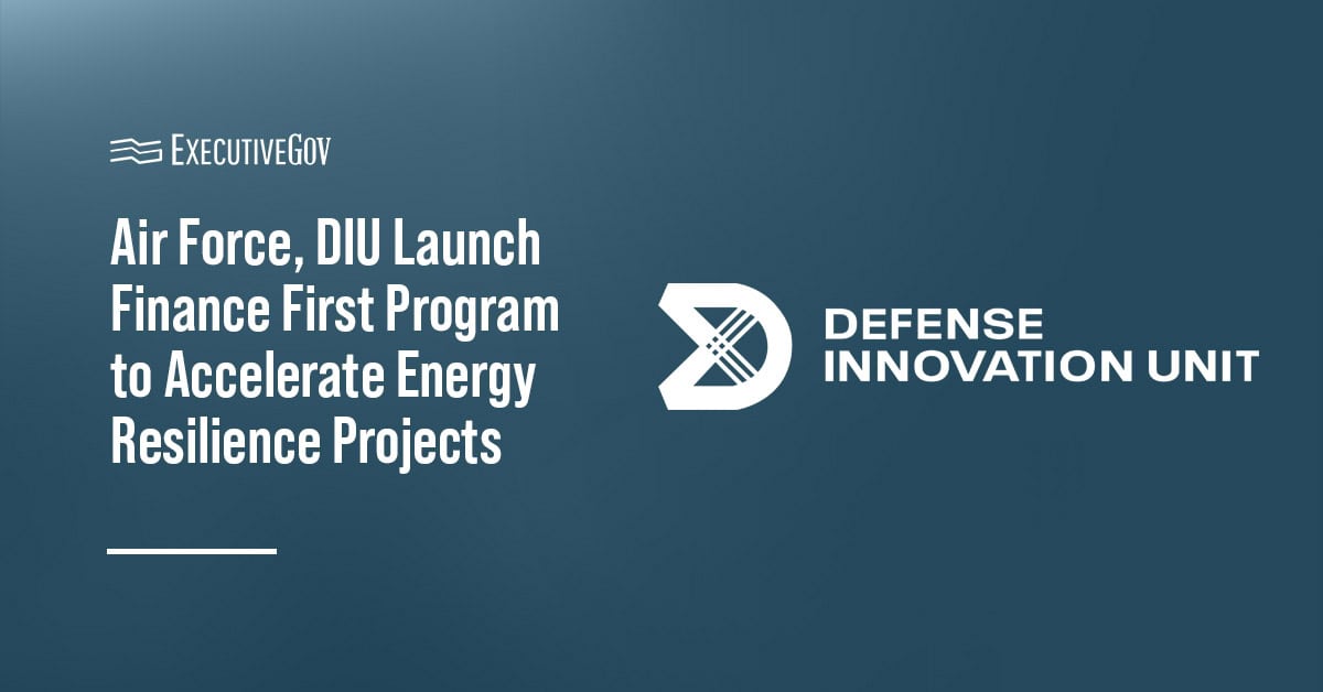 Defense Innovation Unit logo. DIU announces launch of Finance First program for energy resilience projects.