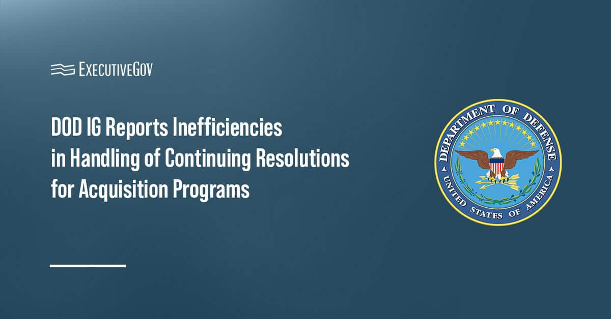 Department of Defense logo. The DOD's internal watchdog issued the results of its new audit