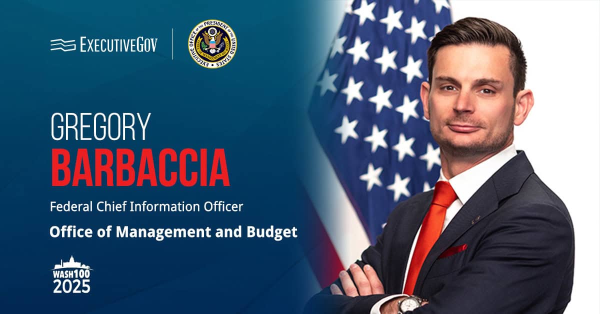 Gregory Barbaccia. The federal CIO called on federal agencies to modernize and "re-engineer how work is done."
