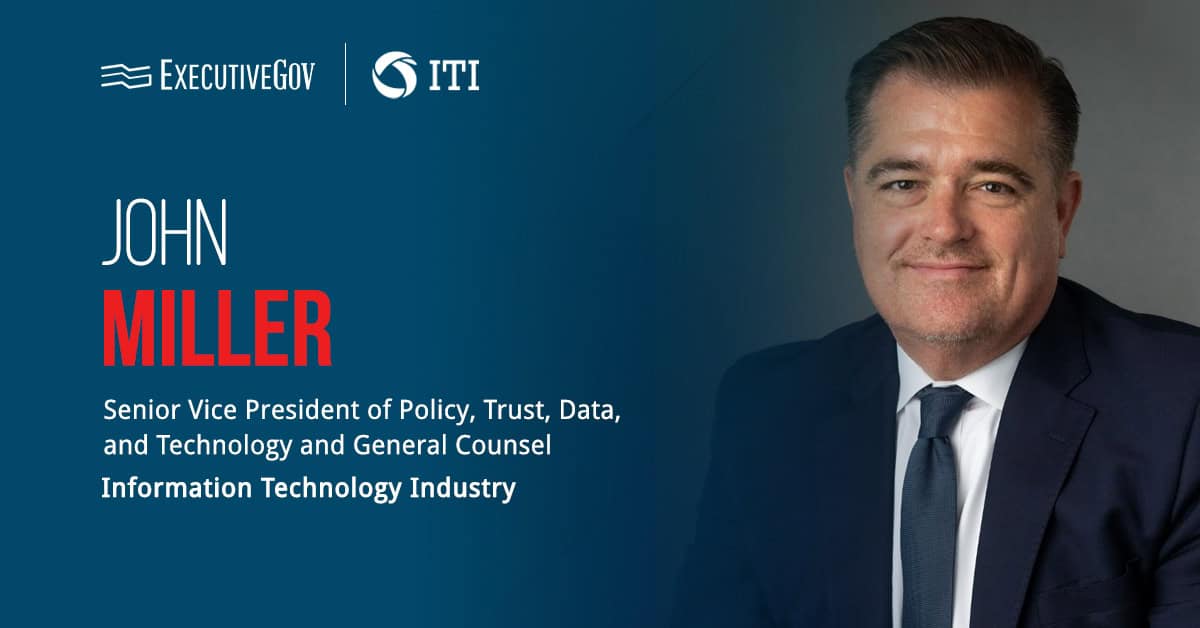 John Miller. The ITI SVP of policy and general counsel discussed the trade group's results-driven action plan for ONCD.