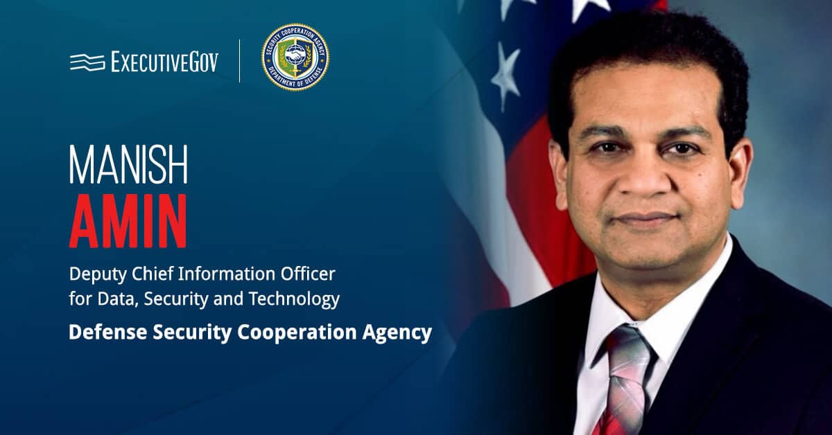 Manish Amin, a deputy CIO at DSCA. Amin previously served as the agency's chief technology officer.