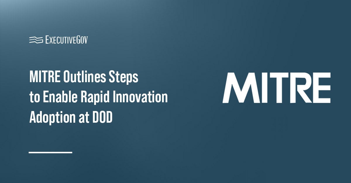 MITRE logo. MITRE published a new paper on defense acquisitions
