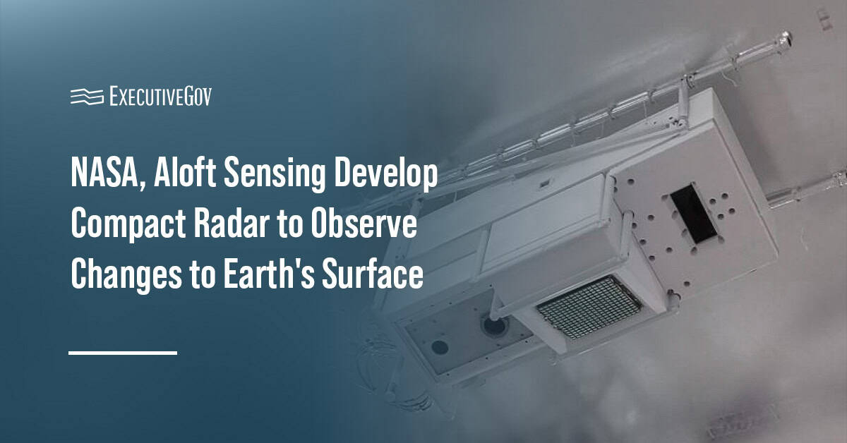 Aloft Sensing's HALE InSAR. The NASA-funded compact radar instrument can observe Earth’s surface deformation.