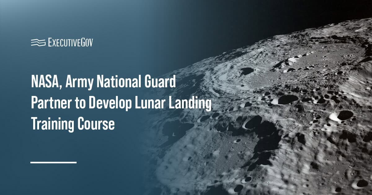 Lunar surface. NASA and the Army National Guard have partnered to develop a new lunar landing training course.