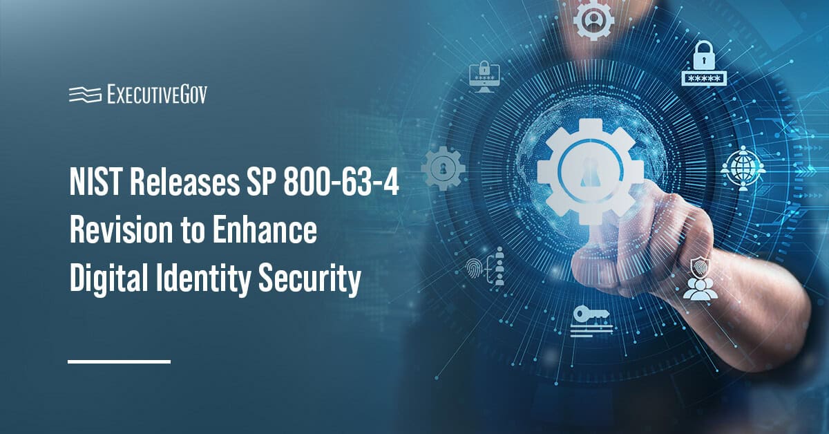 NIST logo. NIST released Revision 4 of  SP 800-63-4, or the Digital Identity Guidelines.