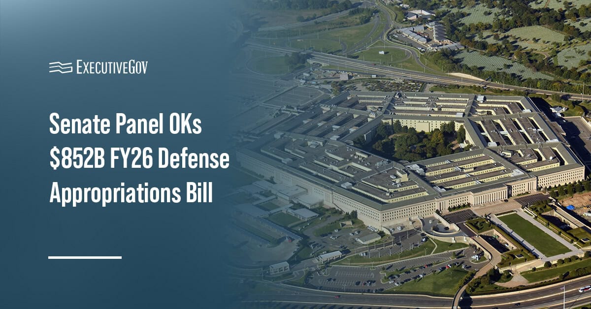 The Pentagon. A Senate panel approved the fiscal year 2026 defense appropriations bill.